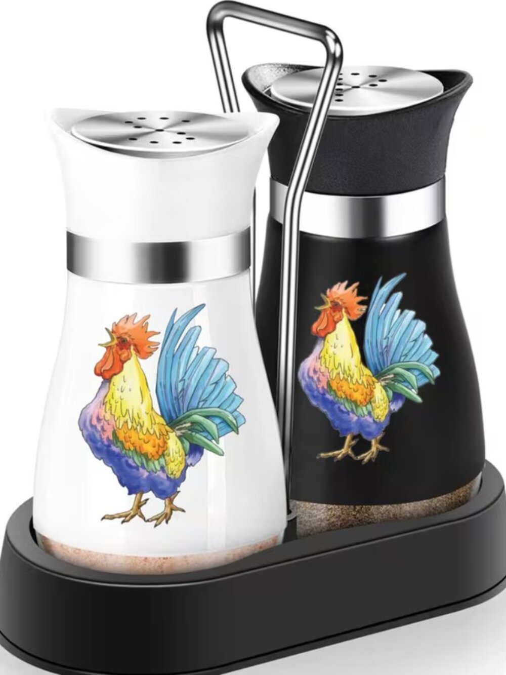 Rooster S&P Shakers with Stand - New